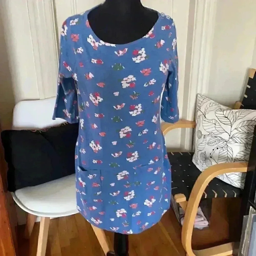 Boden floral pocket shift dress six